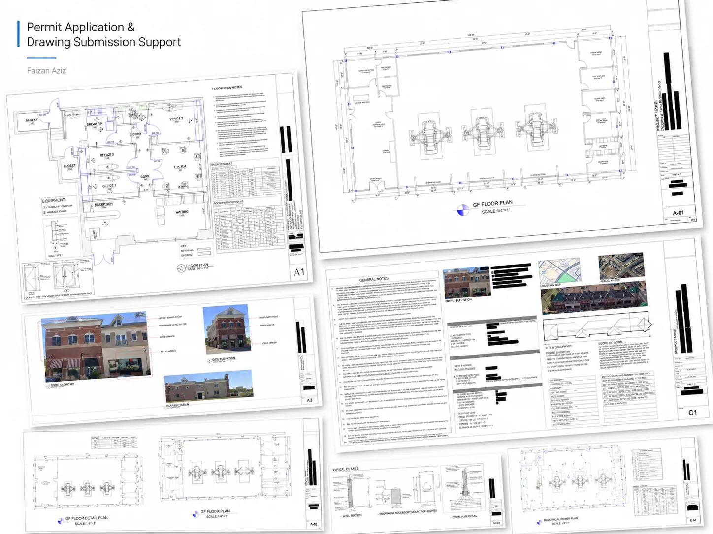 Residential permit drawing sheet