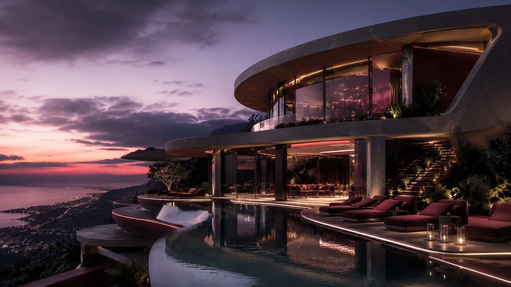 Residential exterior and interior visualization sequence