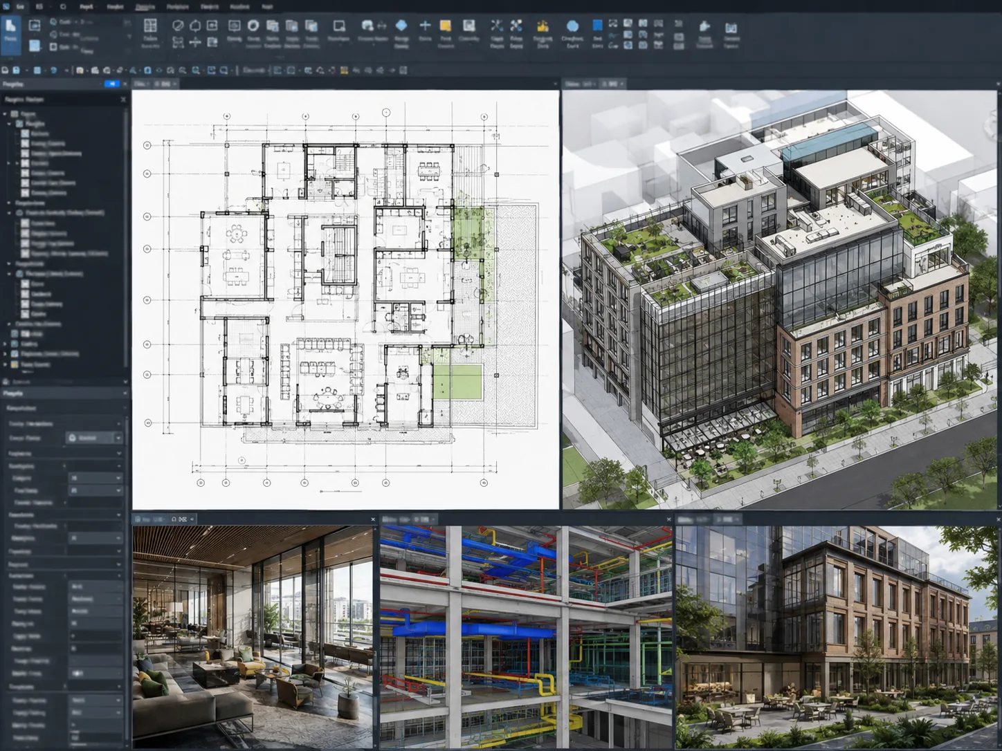 Revit plan and model developed together