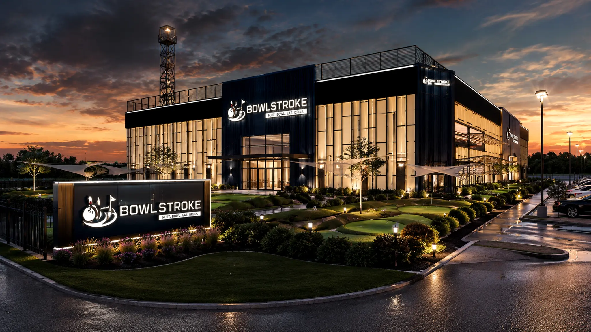 Night, home & hospitality — Bowl Stroke / Exterior