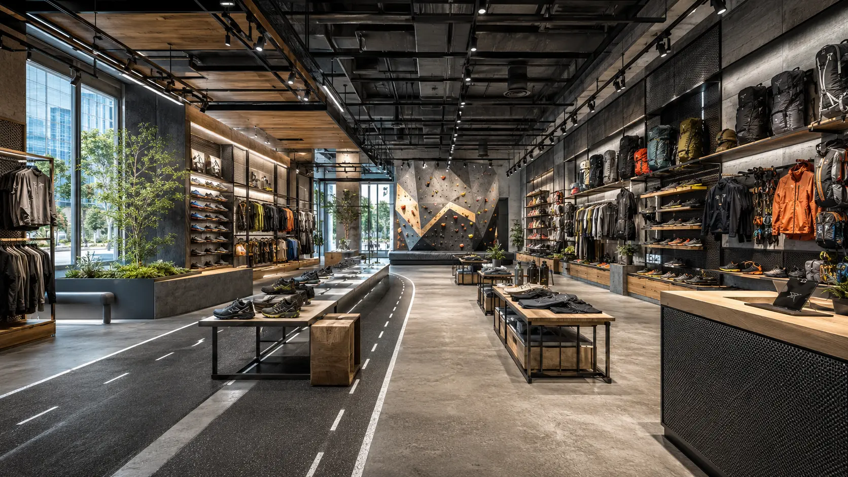 Retail hall