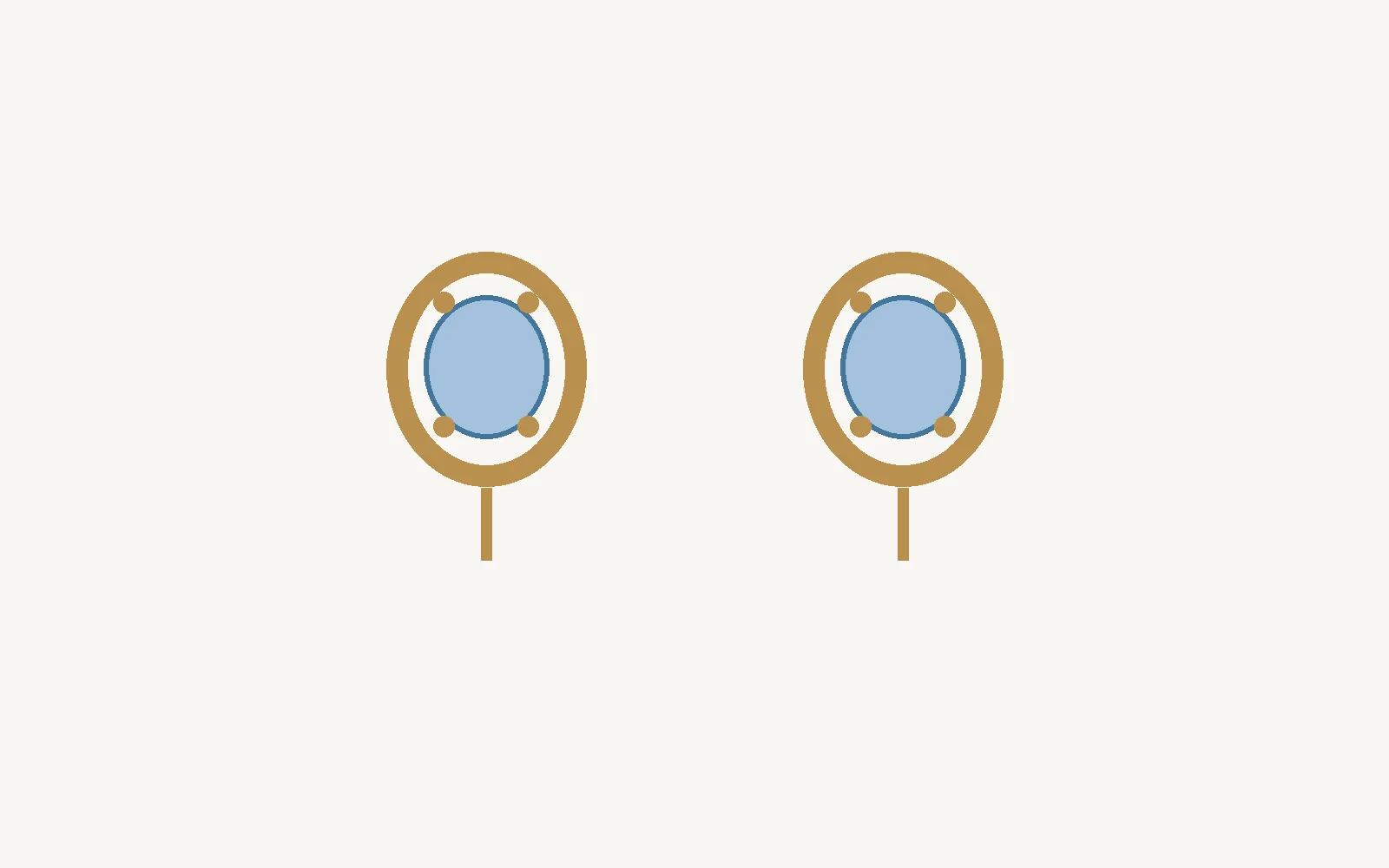 Earring Pair from the parametric jewelry collection concept study