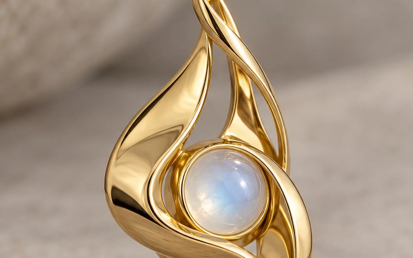 Product Closeup from the organic rhino jewelry piece concept study
