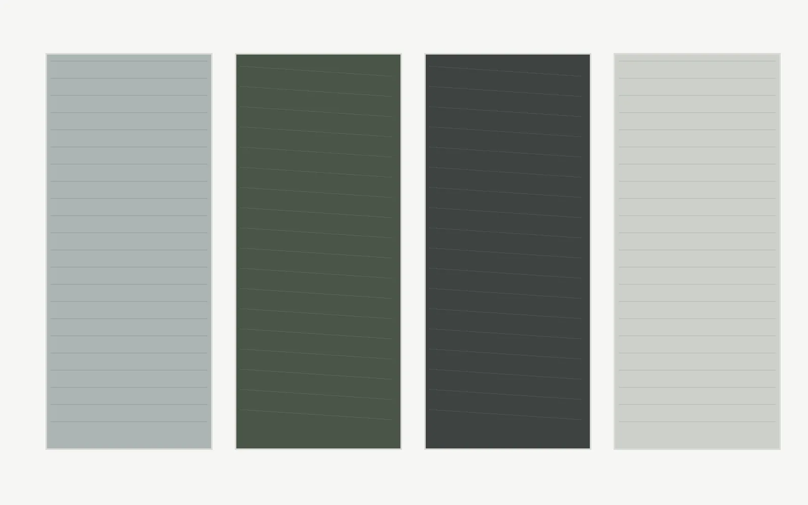 Material Study from the multi-part consumer product concept study