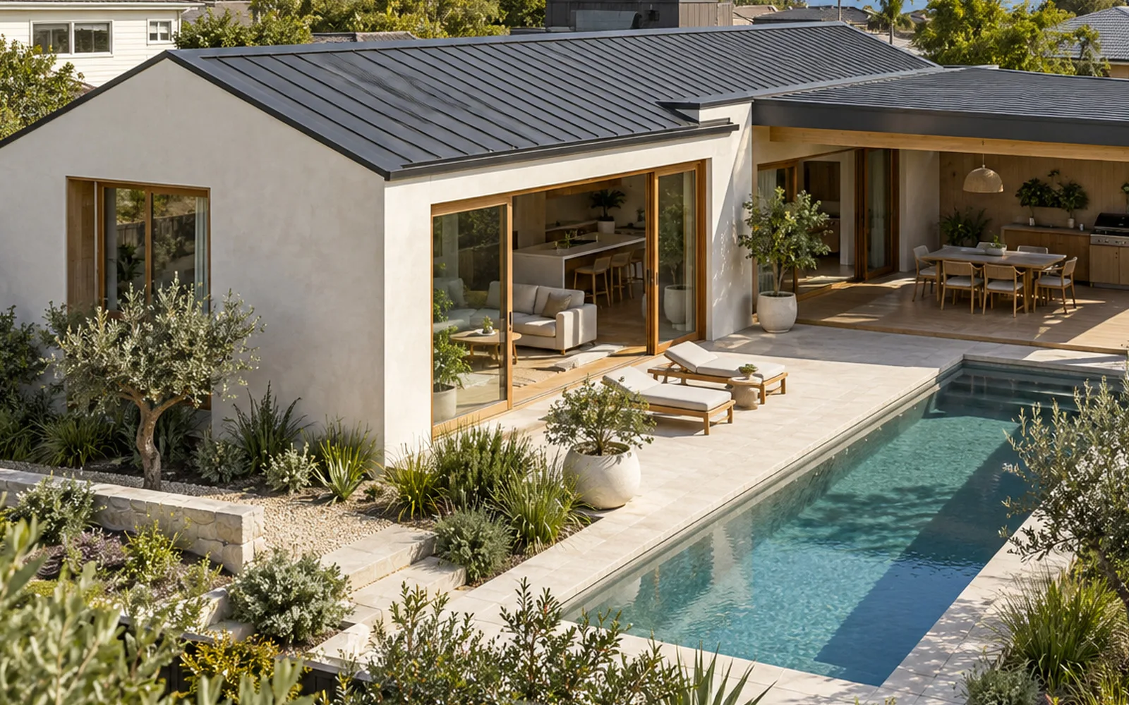 Exterior Closeup from the photorealistic residential exterior concept study
