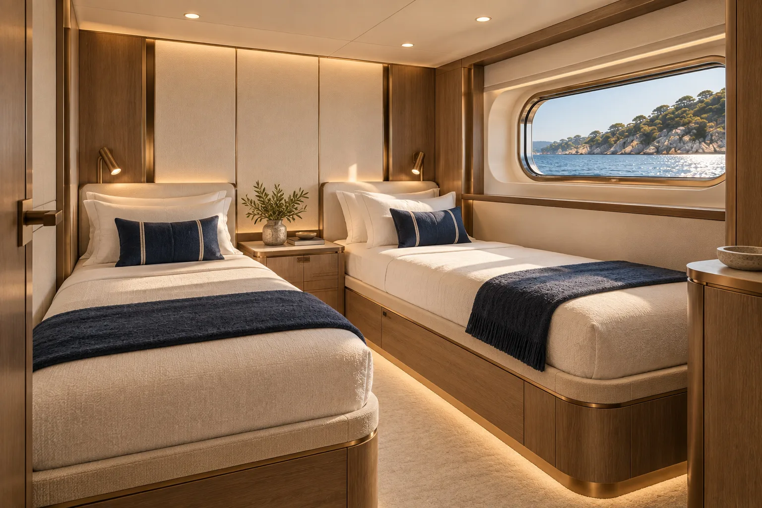 Interior Guest from the yacht interior concept and design development concept study