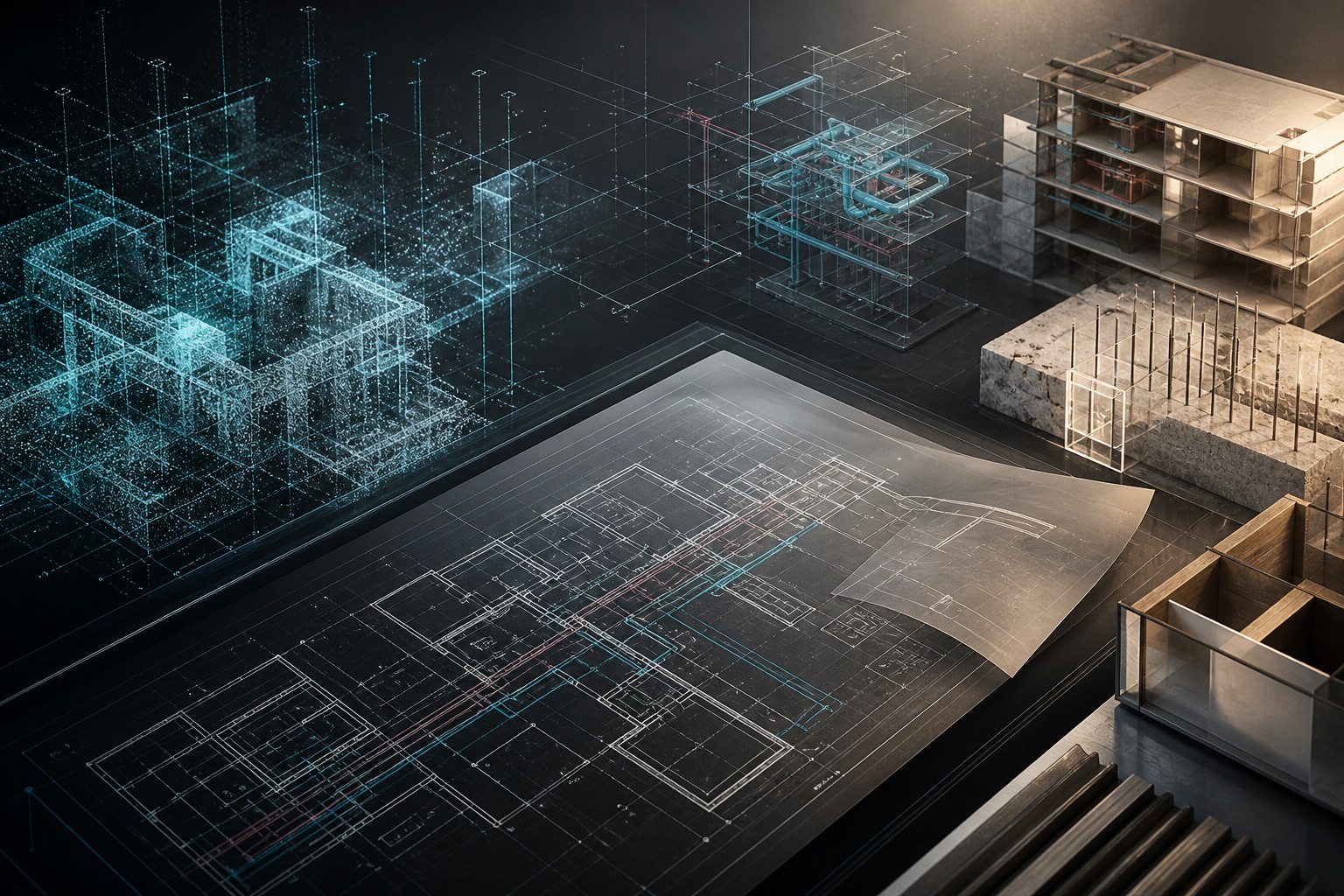 Coordinated BIM model and architectural documentation study