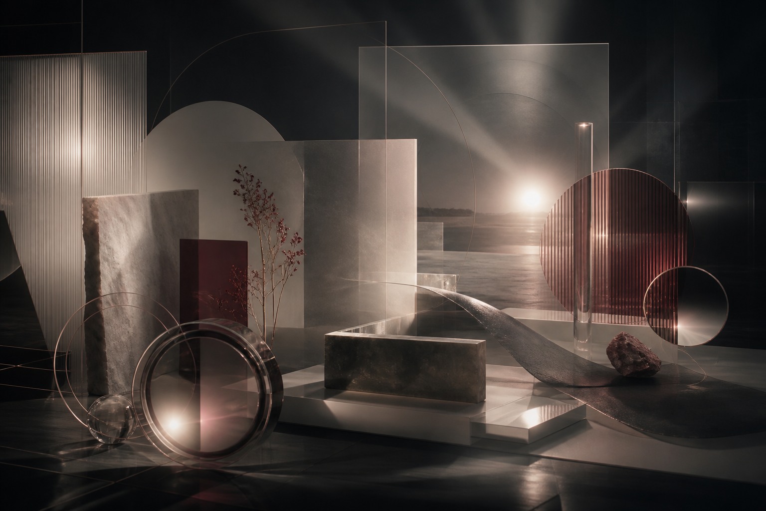 Architectural visualization lighting study