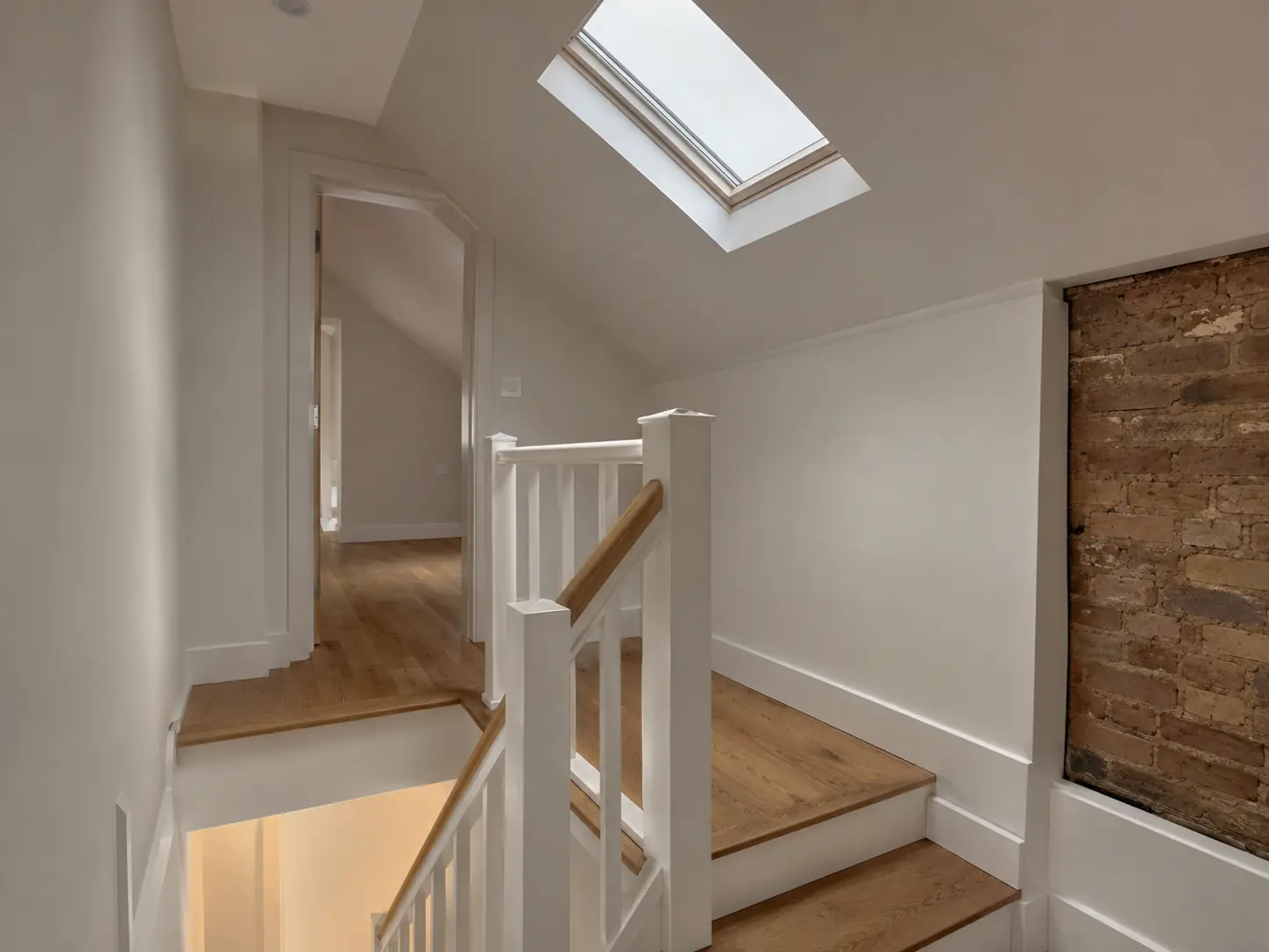 Compact Attic Stairway Under a Rooflight — architectural study by Artimist Productions