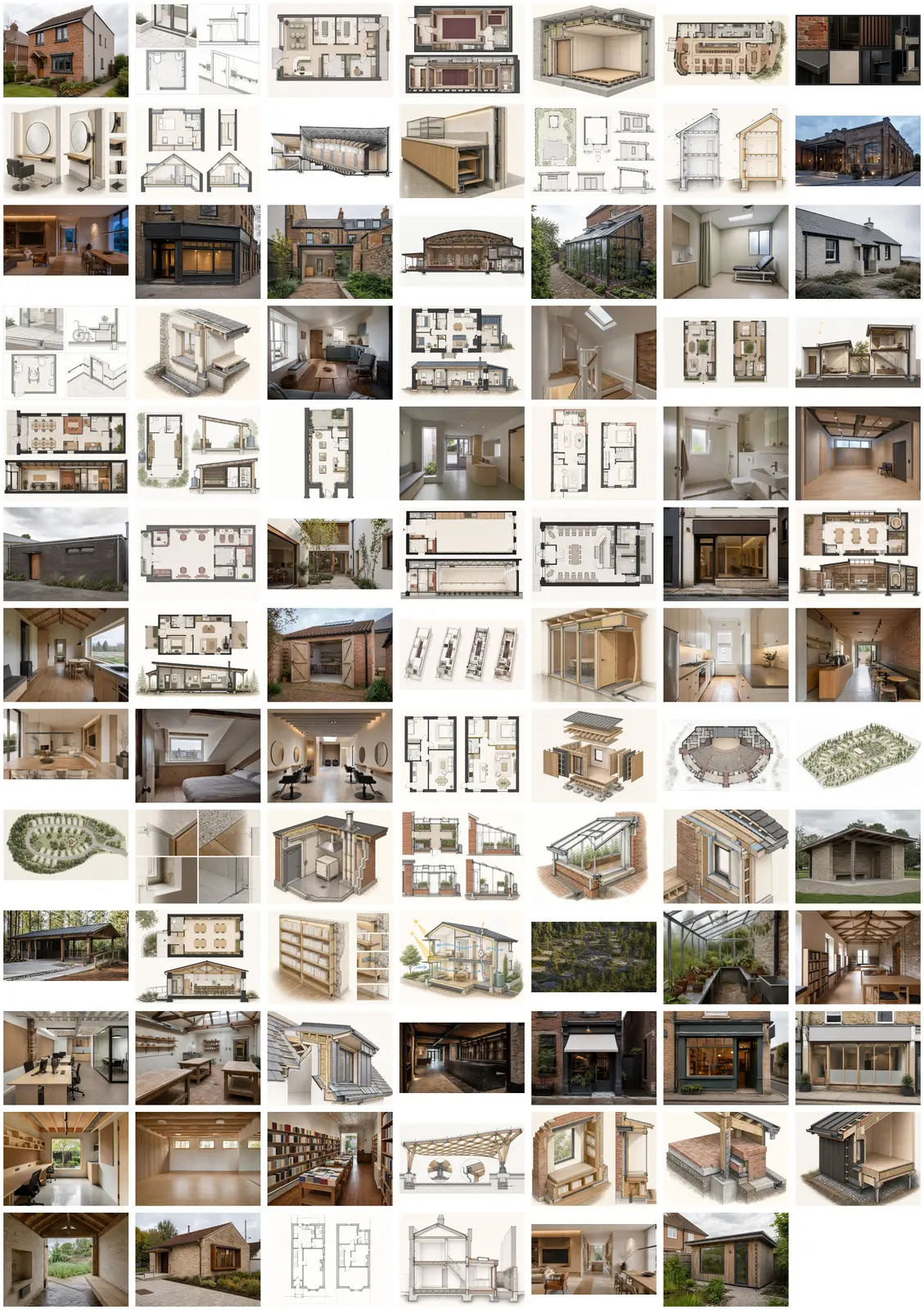 Woodland RV park architectural presentation board