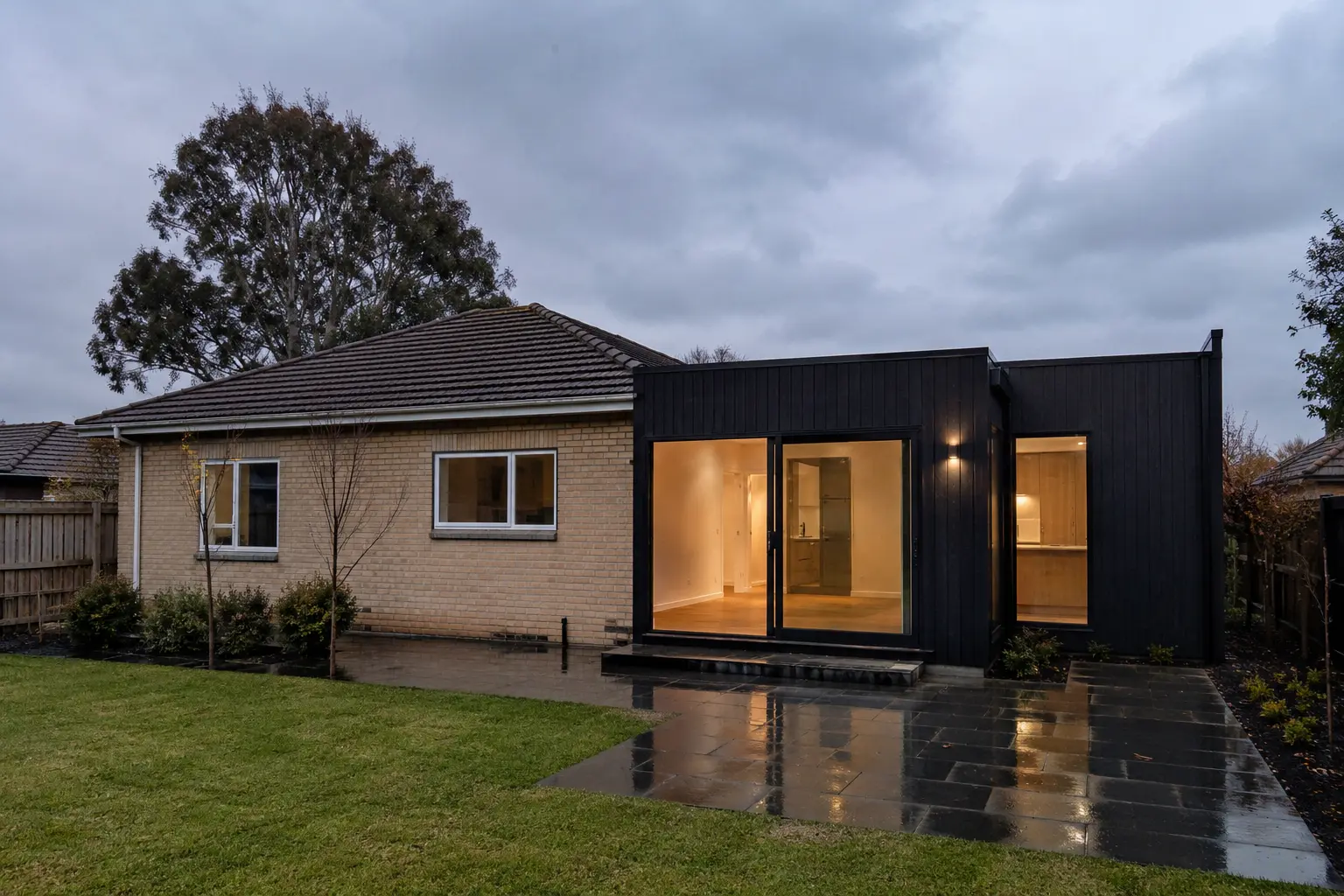 Bungalow with timber extension — architectural study by Artimist Productions