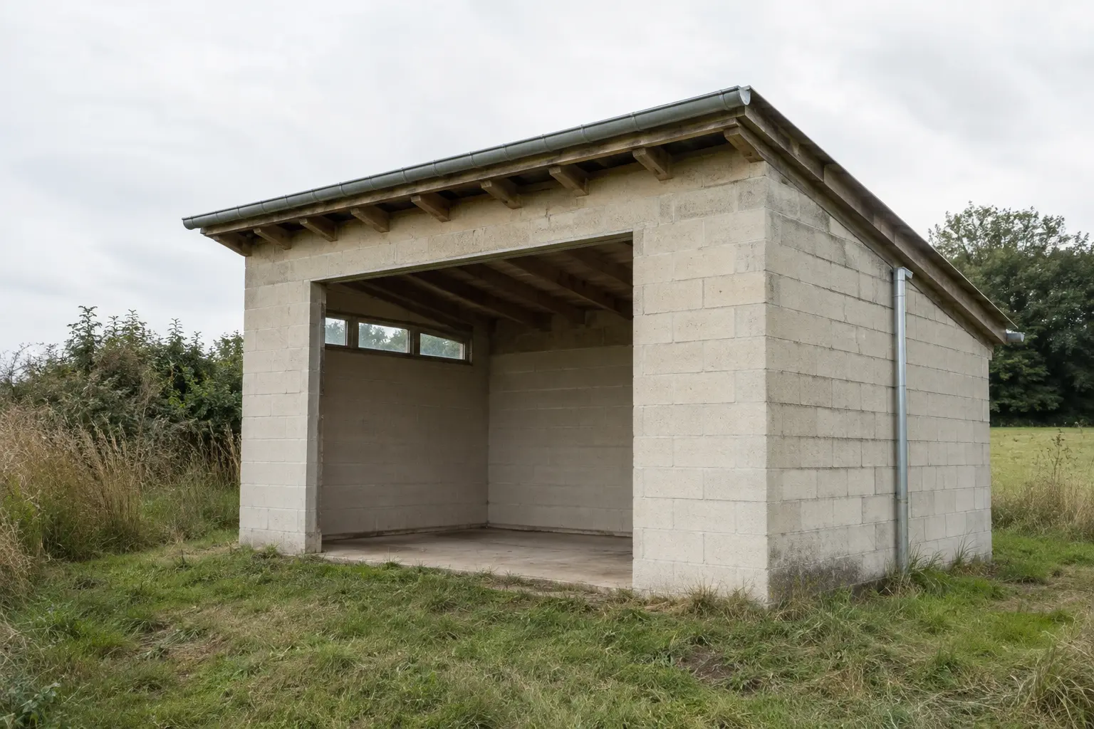 Rural masonry artist studio — architectural study by Artimist Productions