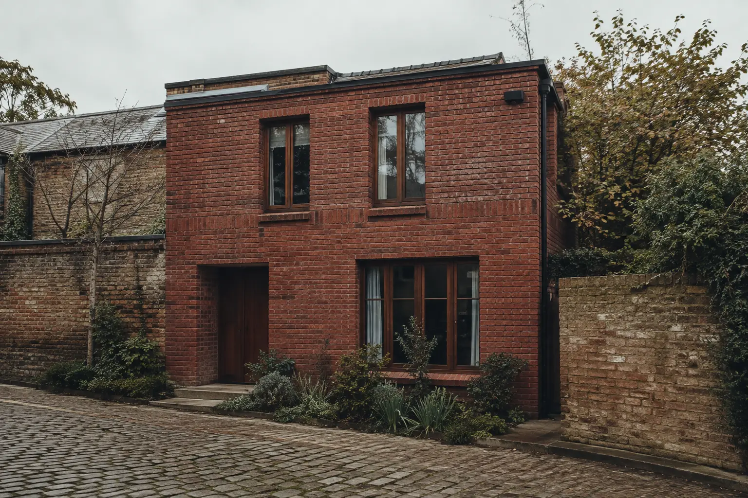 Compact brick mews house — architectural study by Artimist Productions