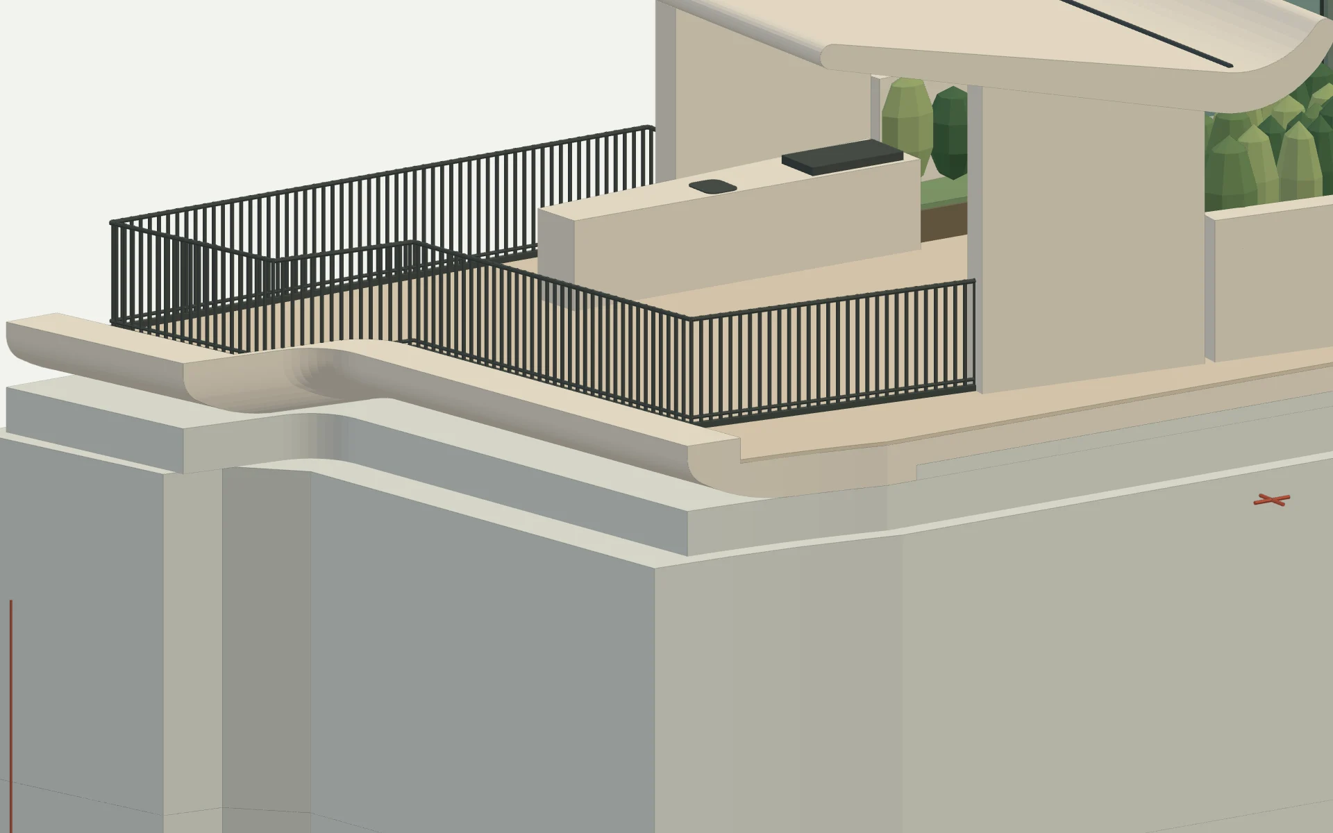 Main Beach corrected roof edge detail
