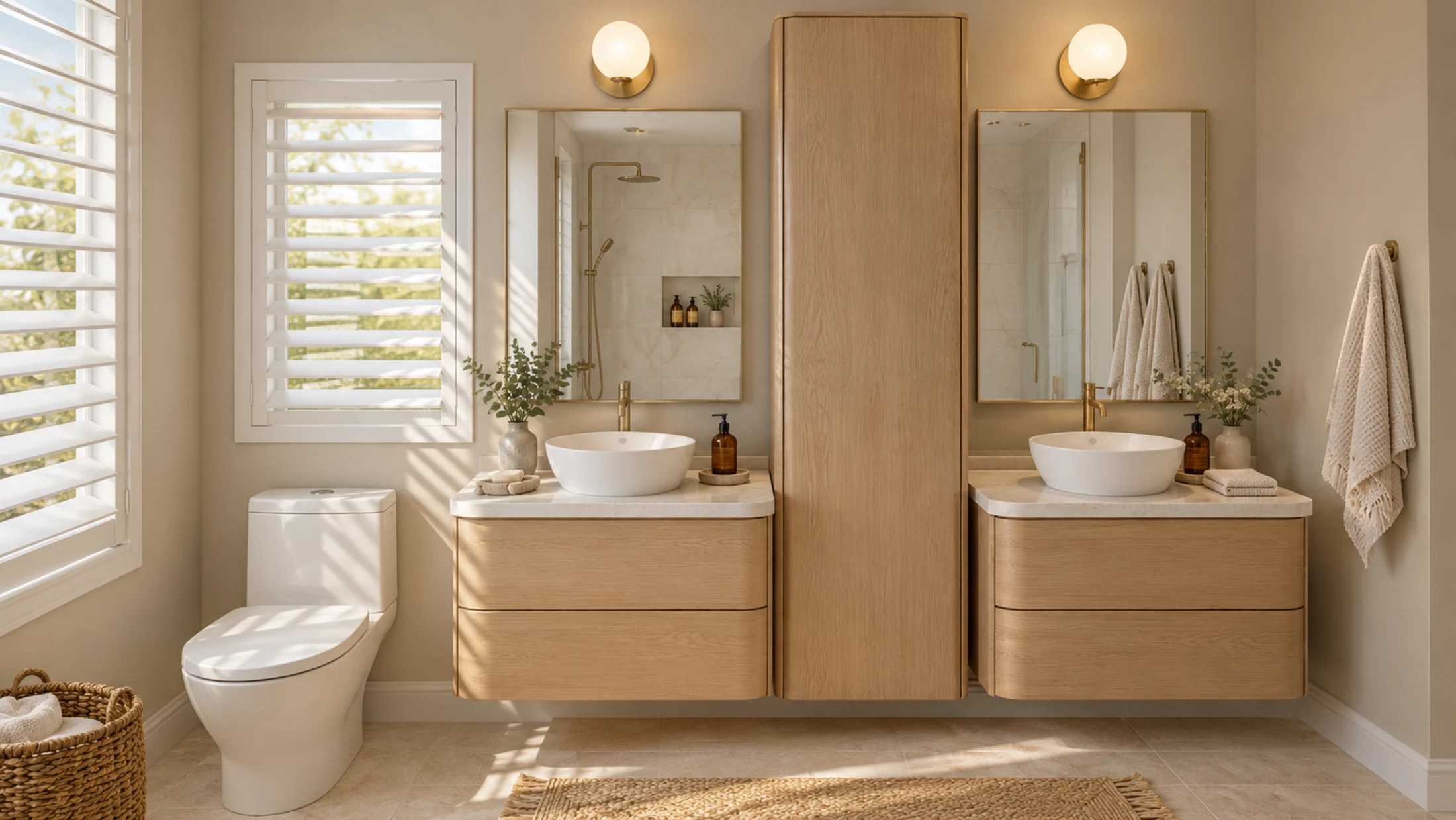 Berkley bathroom vanity wall