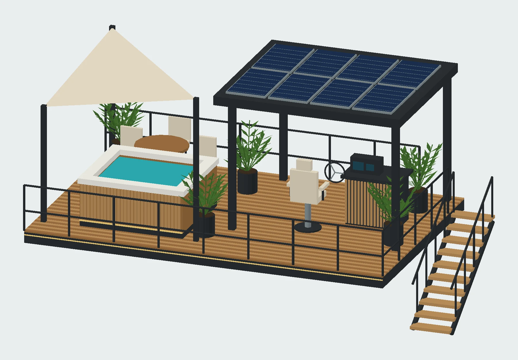 Rooftop / a captain’s viewpoint model preview