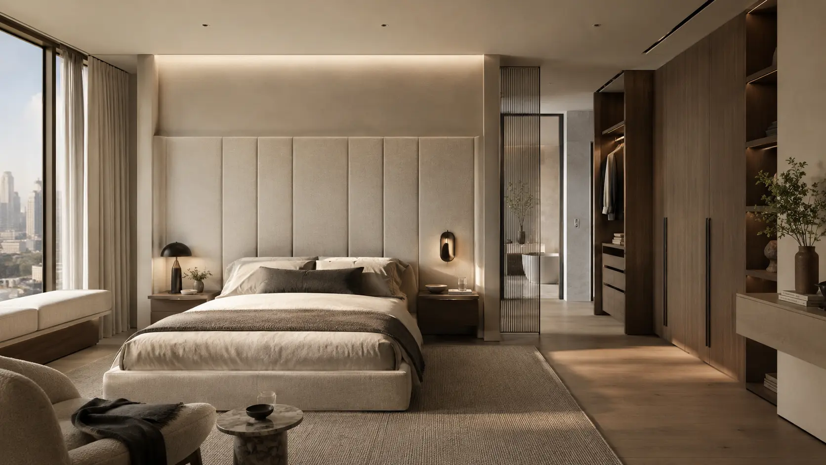 Courtyard Residence — Primary bedroom
