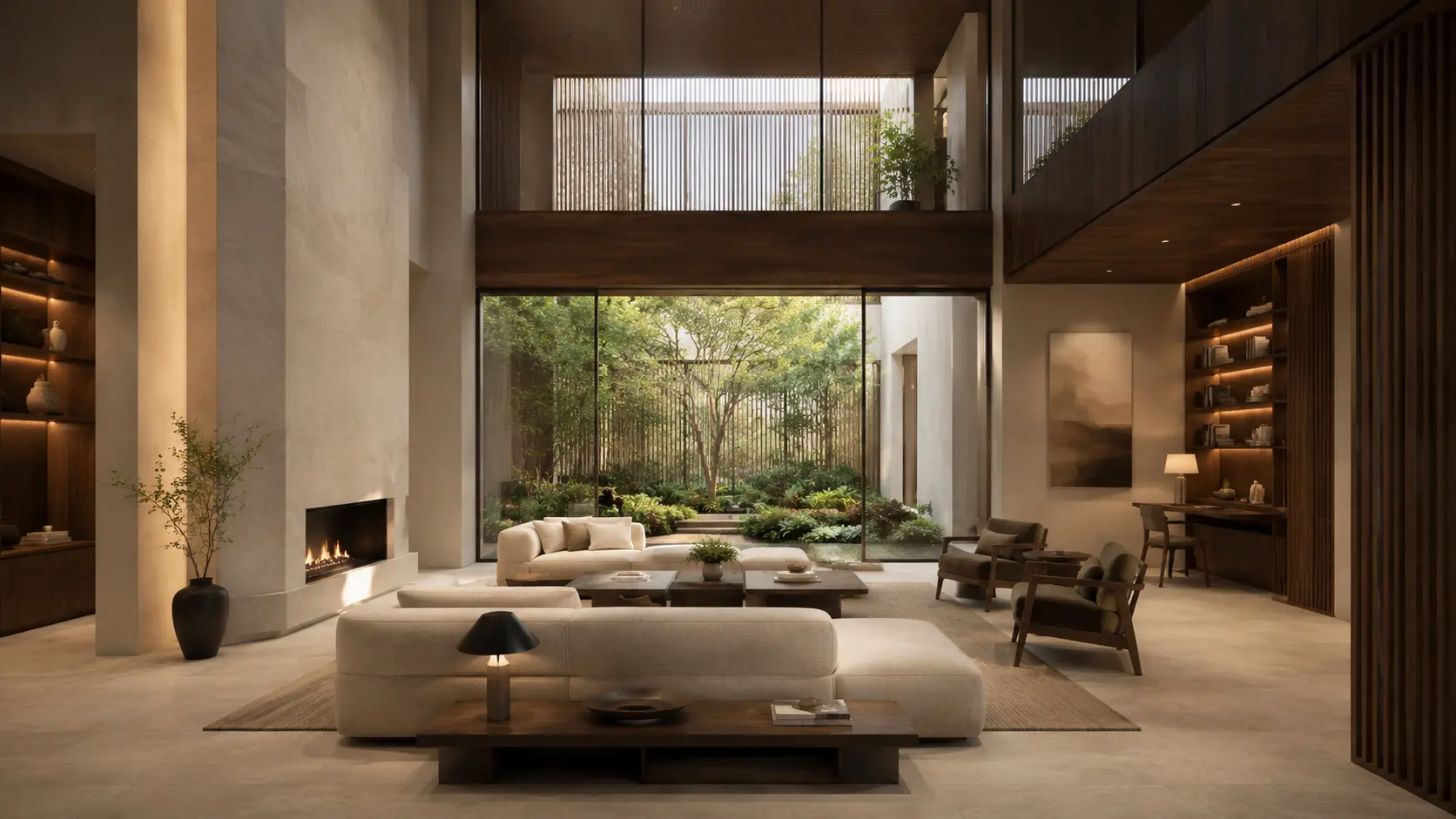 Night, home & hospitality — Courtyard living