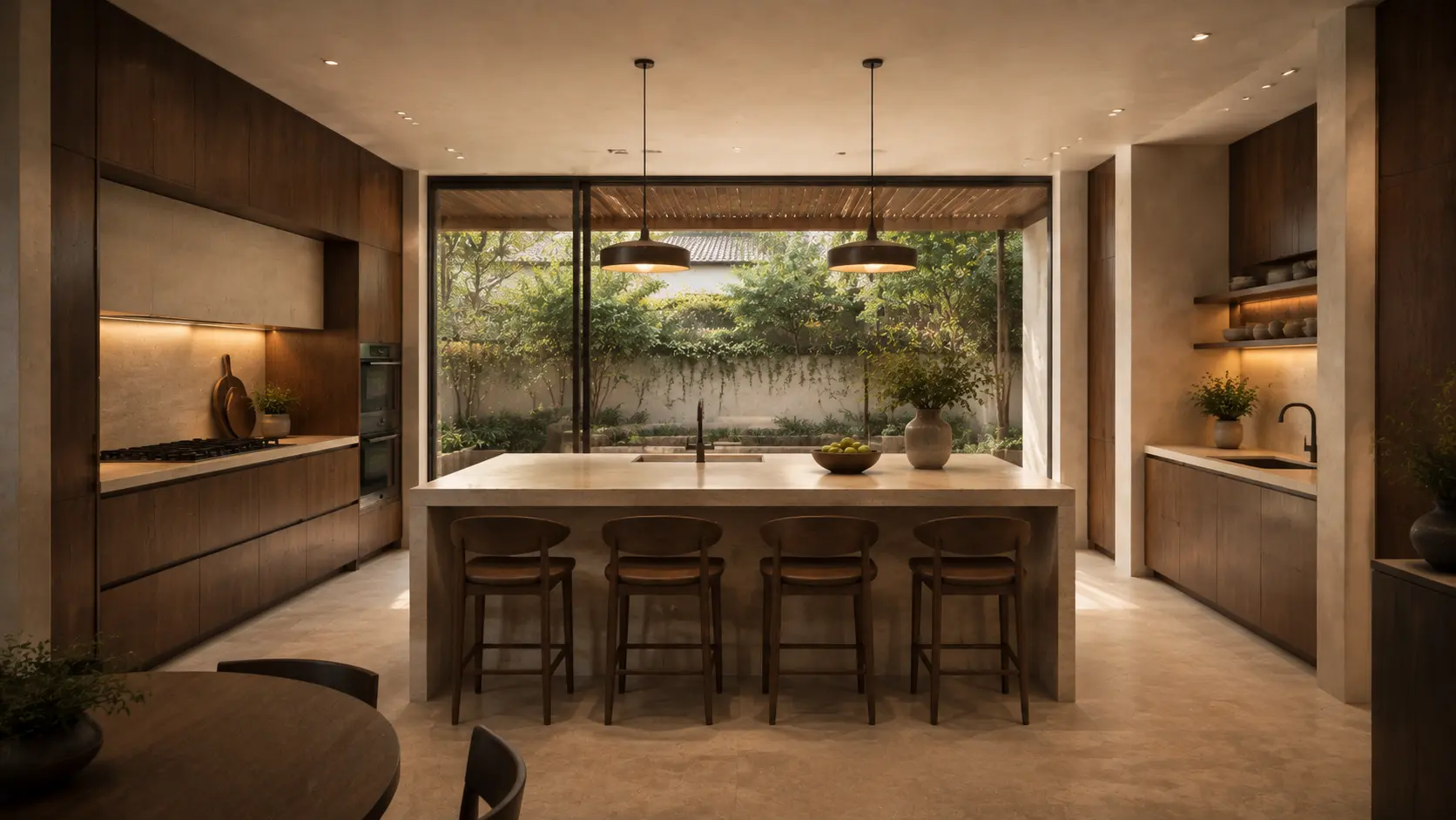 Courtyard kitchen