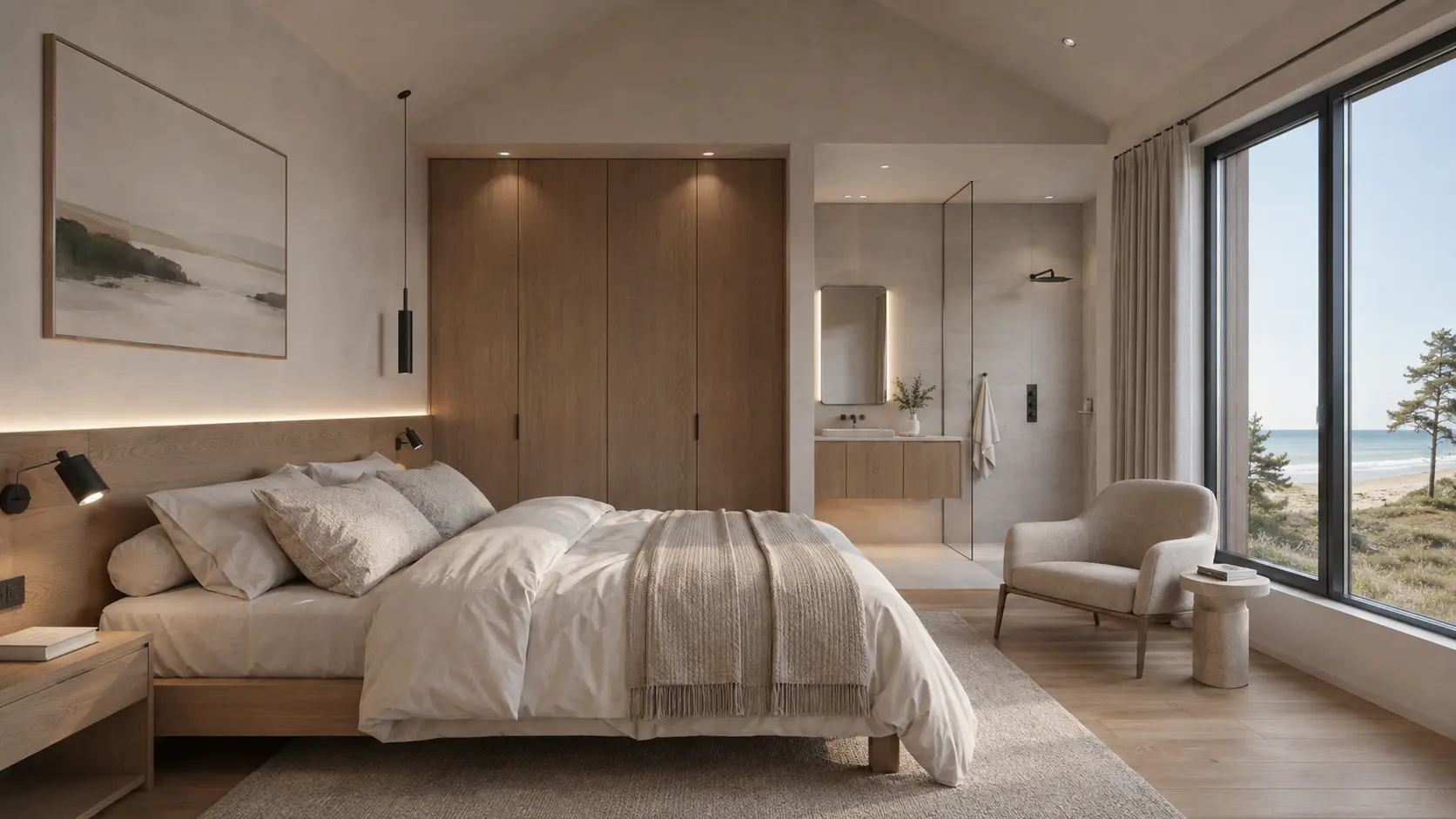 Forest House — Primary bedroom