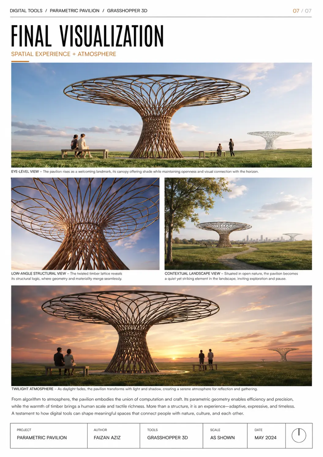 Parametric Pavilion — Technical plate 07 / 21